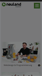 Mobile Screenshot of neuland-medien.de